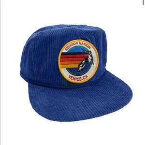 Aviator Nation Unisex Corduroy Trucker Hat - Royal Blue